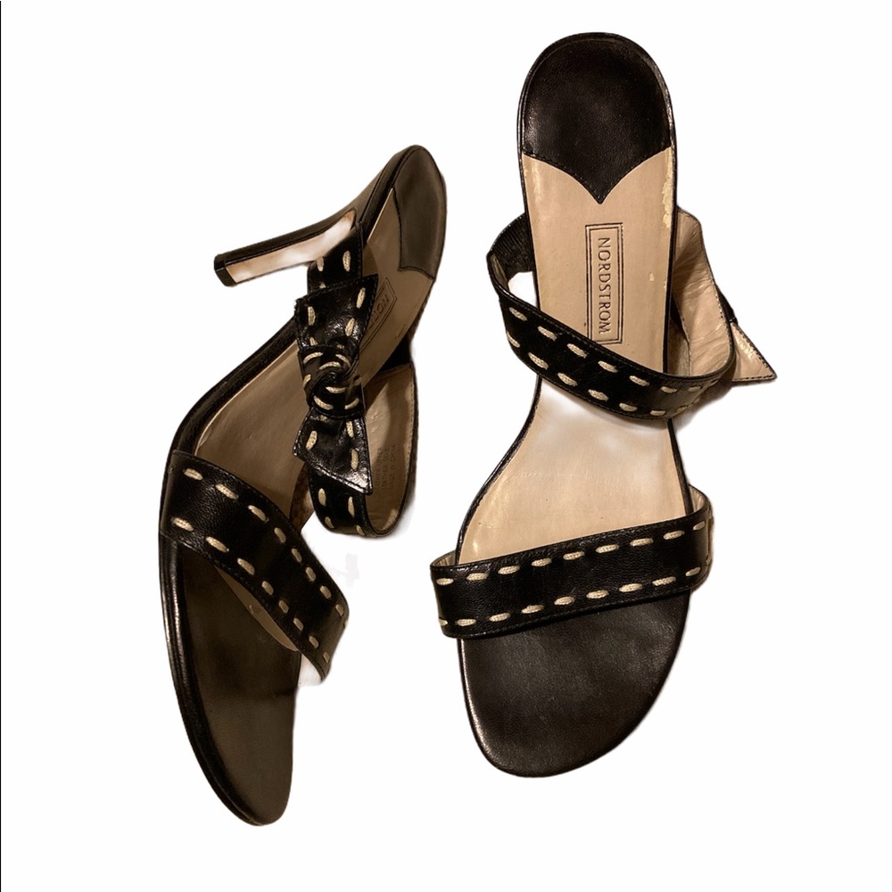 Nordstrom Leather Heels with Bows